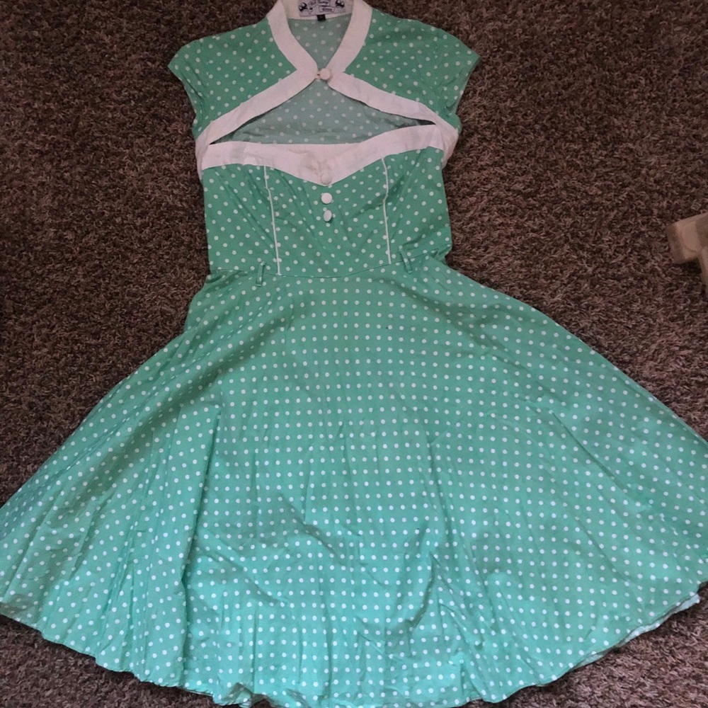 Hell Bunny Vintage Polka Dot Dress